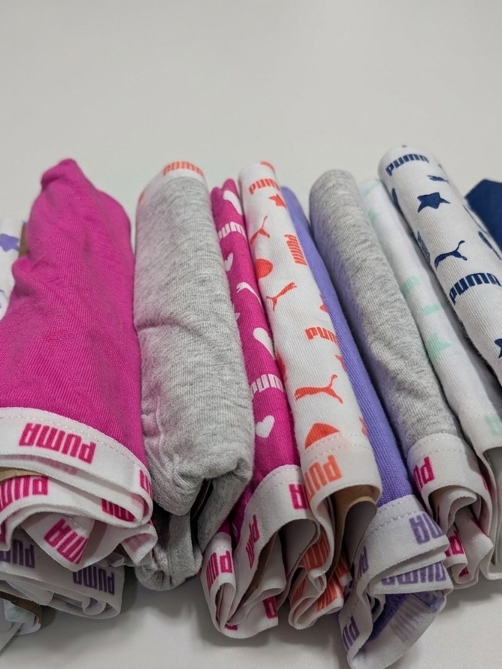 PUMA Girls Cotton Blend Bikini Underwear - 11 Pack